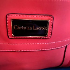 Christian Lacroix shoulder bag with cross body strap.